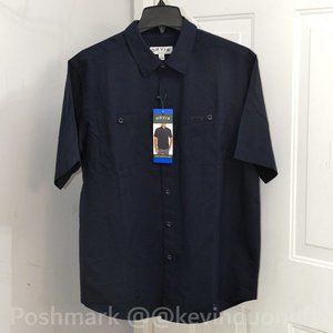 Blue NWt Men’s Short Sleeve Woven tech shirt Orvis